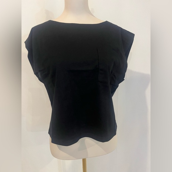 J.Crew New mariner jersey boatneck muscle T-shirt in black - Picture 4 of 7